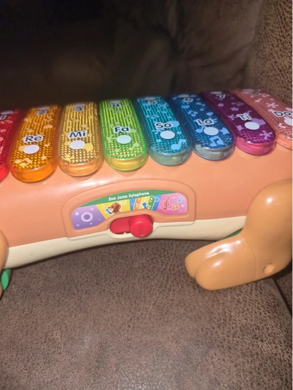 VTech Zoo Jamz Doggy Xylophone Interactive Toddler Musical Light-Up Pull Toy
